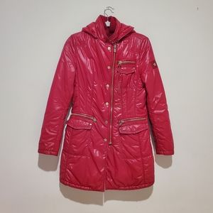 Montecore Removable Hooded Red Jacket Size M